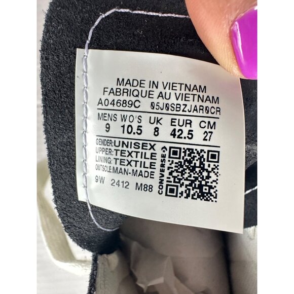 Converse Chuck Taylor All Star Cruise HI 9 Men Unisex Casual Shoes Black A04689C - Picture 9 of 10